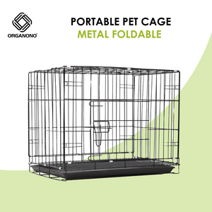 Organono Metal Foldable and Portable Pet Cage