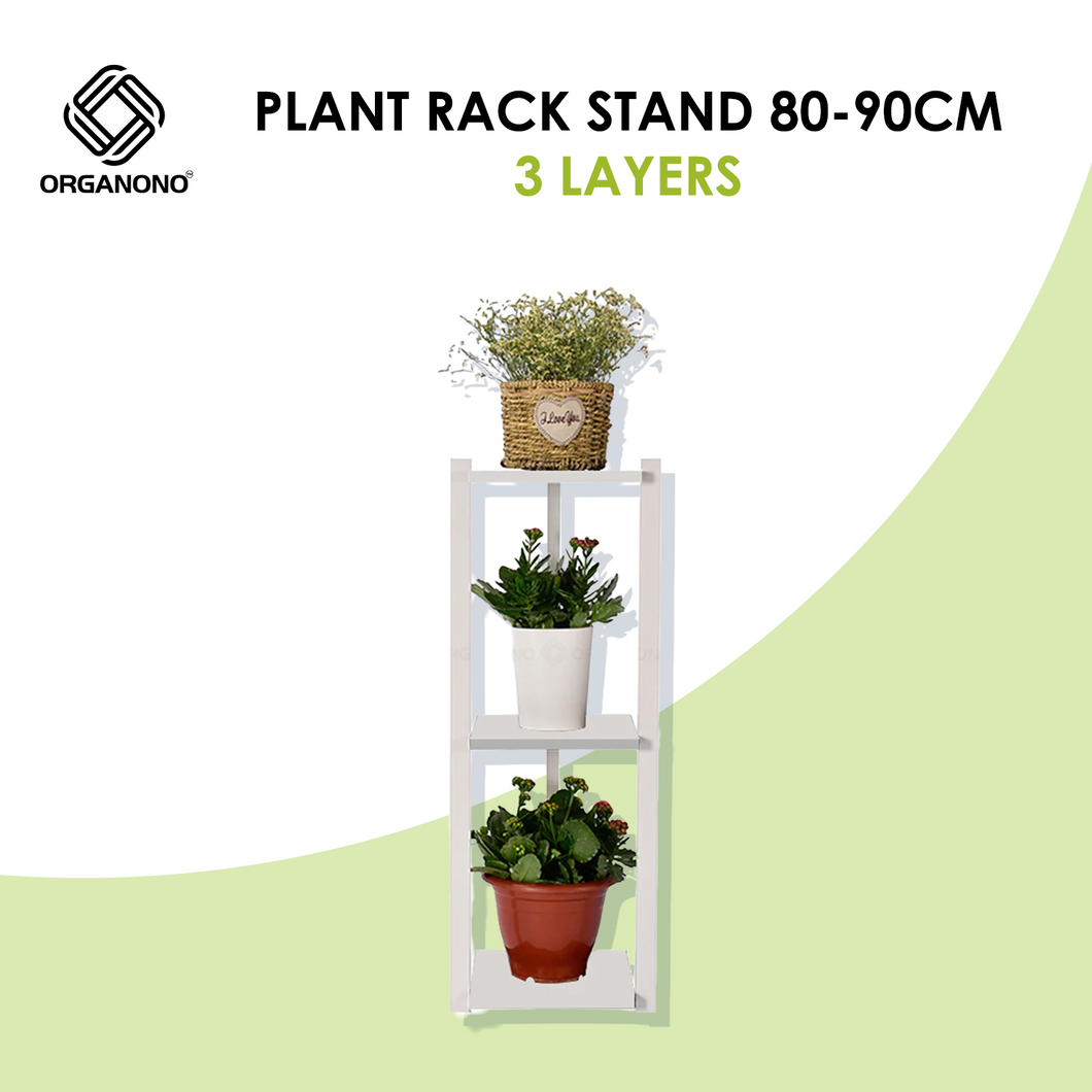 Organono Minimalist 80-90cm 3 Layer Plant Rack Stand Decor