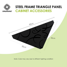 Load image into Gallery viewer, ORGANONO Steel Frame Triangle Panel Resin Plastic Cabinet Accessories
