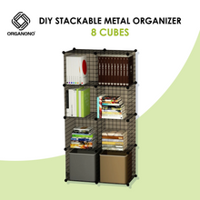 Load image into Gallery viewer, Organono DIY 1-20 Cube Metal Net Multipurpose Open Shelf Cabinet Organizer - 35cm
