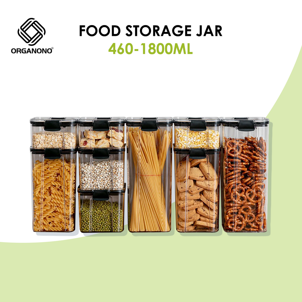 Organono Sealed Transparent Food Storage Jar