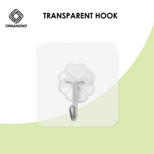 Load image into Gallery viewer, Organono Transparent Hook Wall Hanging Nail-free No Hole Hook Kitchen Bathroom Seamless Strong Hold Adhesive Hook

