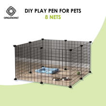 Load image into Gallery viewer, Organono DIY 1 Layer Steel Net Multipurpose Pet Cage Stackable Play Pen - 30cm

