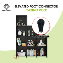 Load image into Gallery viewer, Organono Elevated Foot Connector Cabinet Riser
