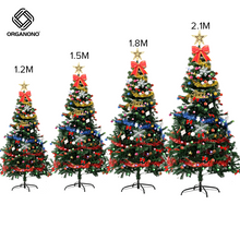Load image into Gallery viewer, Organono High Quality Artificial Christmas Decoration Green  Pine Christmas Tree with Free Tree Ornaments
