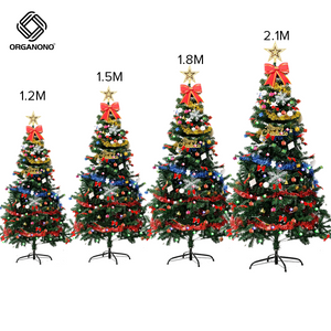 Organono High Quality Artificial Christmas Decoration Green  Pine Christmas Tree with Free Tree Ornaments