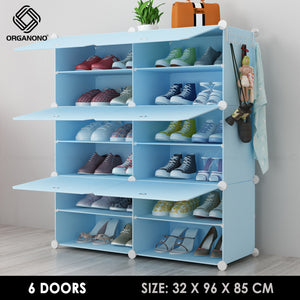 Organono DIY 2-30 Layers ALL BLUE Shoe Organizer - Removable Layer