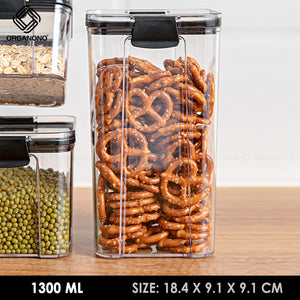 Organono Sealed Transparent Food Storage Jar