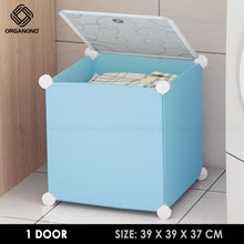 Load image into Gallery viewer, Organono DIY 1-2 Doors Multipurpose Laundry Basket Organizer Stackable Storage
