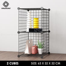 Load image into Gallery viewer, Organono DIY 2-20 Cube Metal Net Multipurpose Open Shelf Cabinet Organizer - 30cm
