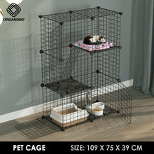 Load image into Gallery viewer, Organono DIY 2-4 Layer Steel Net Stackable Pet House - 35cm
