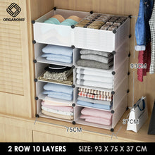 Load image into Gallery viewer, Organono DIY 1-10 Layers Multipurpose Closet Organizer Stackable Cabinet
