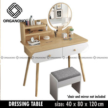 Load image into Gallery viewer, Organono Vanity Table for Bedroom with Mirror
