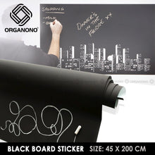 Load image into Gallery viewer, Organono Office White Board and Black Chalk Board Sticker Adhesive Wallpaper - 2 meters
