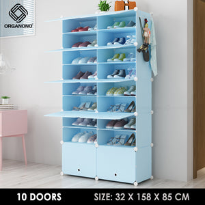 Organono DIY 2-30 Layers ALL BLUE Shoe Organizer - Removable Layer