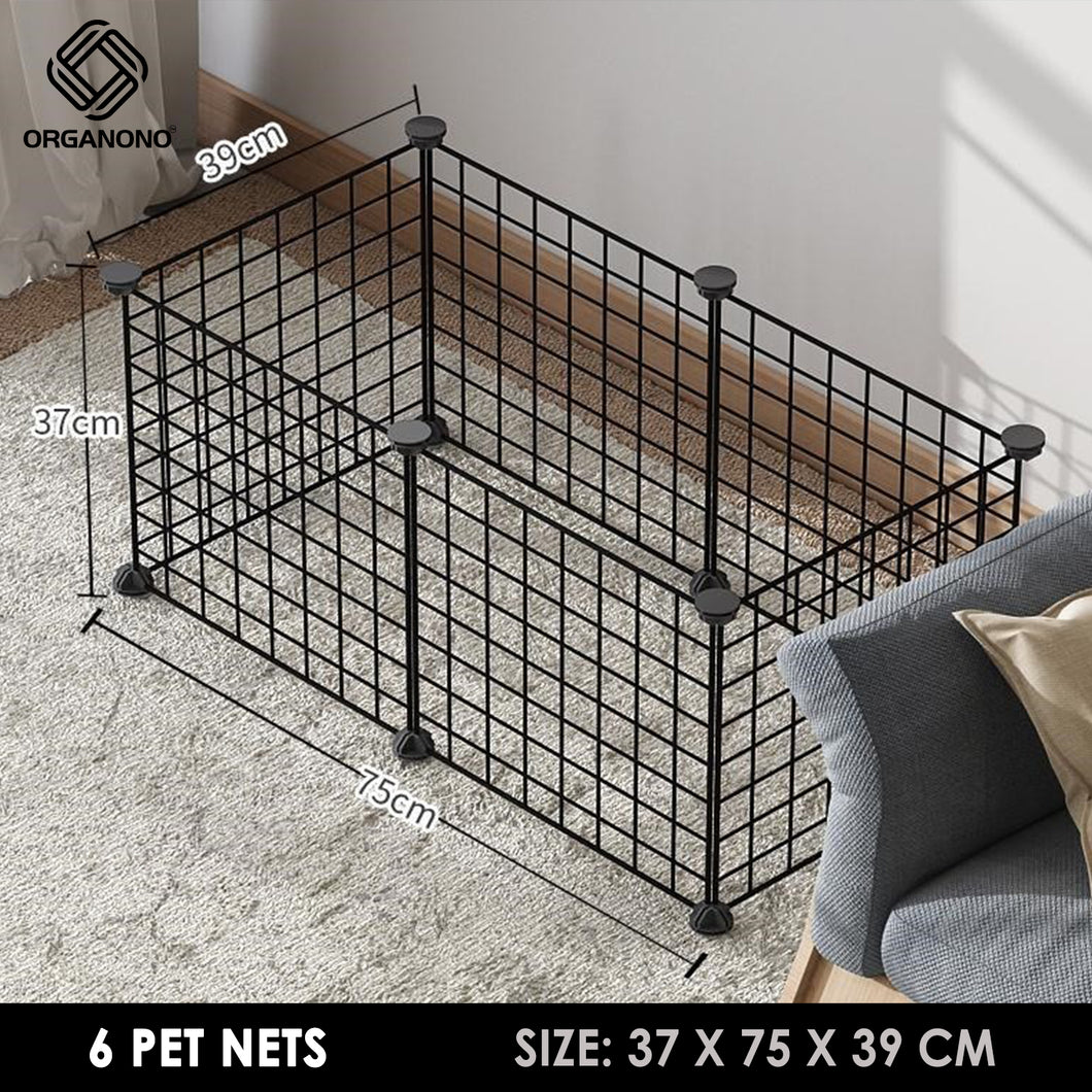 Organono DIY 6-24 Steel Net Multipurpose Pet Cage Stackable Play Pen - 35cm