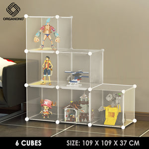 Organono DIY 3-16 Open Cube Organizer Stackable Cabinet