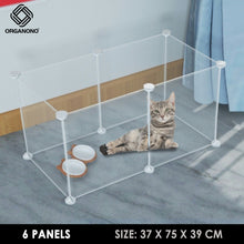 Load image into Gallery viewer, Organono DIY 6-14 Panels Multipurpose Colorful Pet Cage Stackable Play Pen
