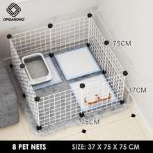 Load image into Gallery viewer, Organono DIY 1 Layer Steel Net Multipurpose Pet Cage Stackable Play Pen - 35cm

