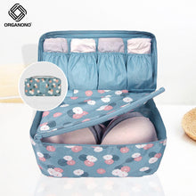 Load image into Gallery viewer, Organono Travel Pouch Underwear Bra Panty Brief Socks Clothes Organizer with Handle
