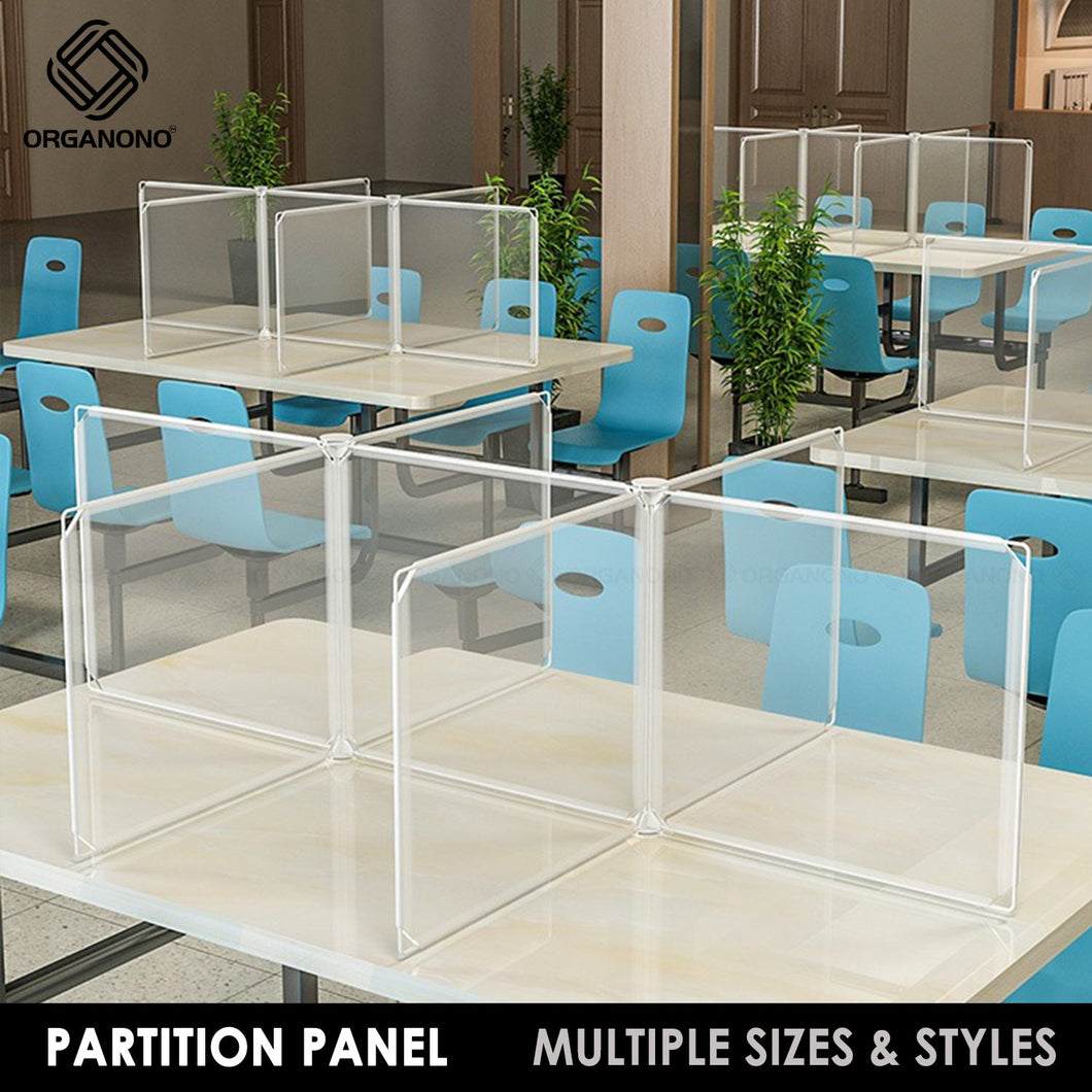 Organono Partition Isolation Panels Customizable Multipurpose Board Table Student Desk Employee Divider Space Saver