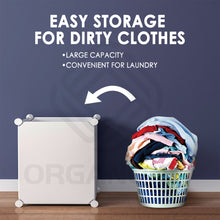 Load image into Gallery viewer, Organono DIY 1-2 Doors Multipurpose Laundry Basket Organizer Stackable Storage
