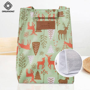 Organono Thermal Food Bag Velcro Portable Waterproof Lunch Box