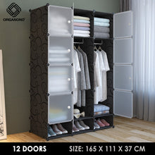 Load image into Gallery viewer, Organono DIY 6-16 MATTE DOORS with Handle Wardrobe Stackable Cabinet
