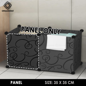 ORGANONO Steel Frame Panel 35x35cm Resin Plastic Cabinet Accessories