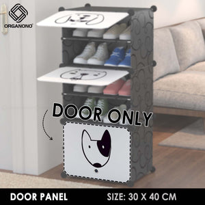 ORGANONO Door Steel Frame Panel 30x40cm Resin Plastic Cabinet Accessories