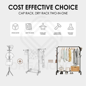 Organono Minimalist Style Wardrobe Rack