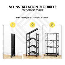 Load image into Gallery viewer, Organono Foldable 4 Layers Kitchen Metal Rack
