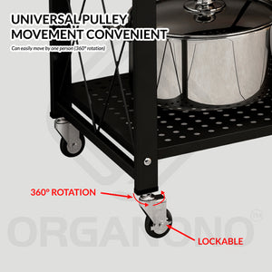 Organono Foldable 4 Layers Kitchen Metal Rack