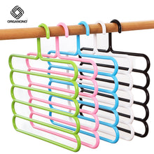 Load image into Gallery viewer, Organono Multi-Layer Wardrobe Hanger for Pants and Towels - Random Color Set of 6
