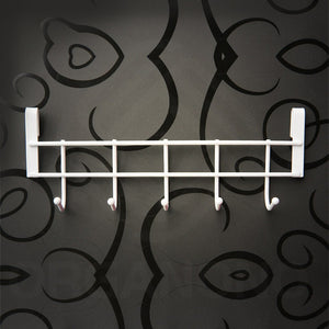 Organono Multipurpose Screwless Metal Hook 5 Headed Hanging Hook Cabinet Accessory