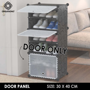 ORGANONO Door Steel Frame Panel 30x40cm Resin Plastic Cabinet Accessories