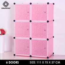 Load image into Gallery viewer, Organono DIY 4-8 Doors Multipurpose Cube Organizer Stackable Cabinet
