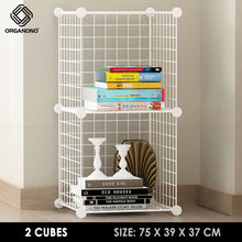Load image into Gallery viewer, Organono DIY 1-20 Cube Metal Net Multipurpose Open Shelf Cabinet Organizer - 35cm
