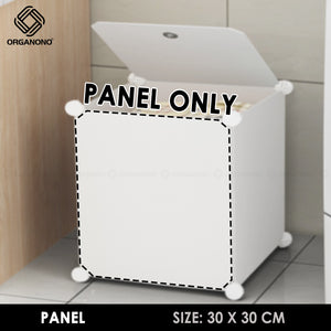 ORGANONO Steel Frame Panel 30x30cm Resin Plastic Cabinet Accessories