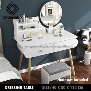 Organono Vanity Table for Bedroom with Mirror
